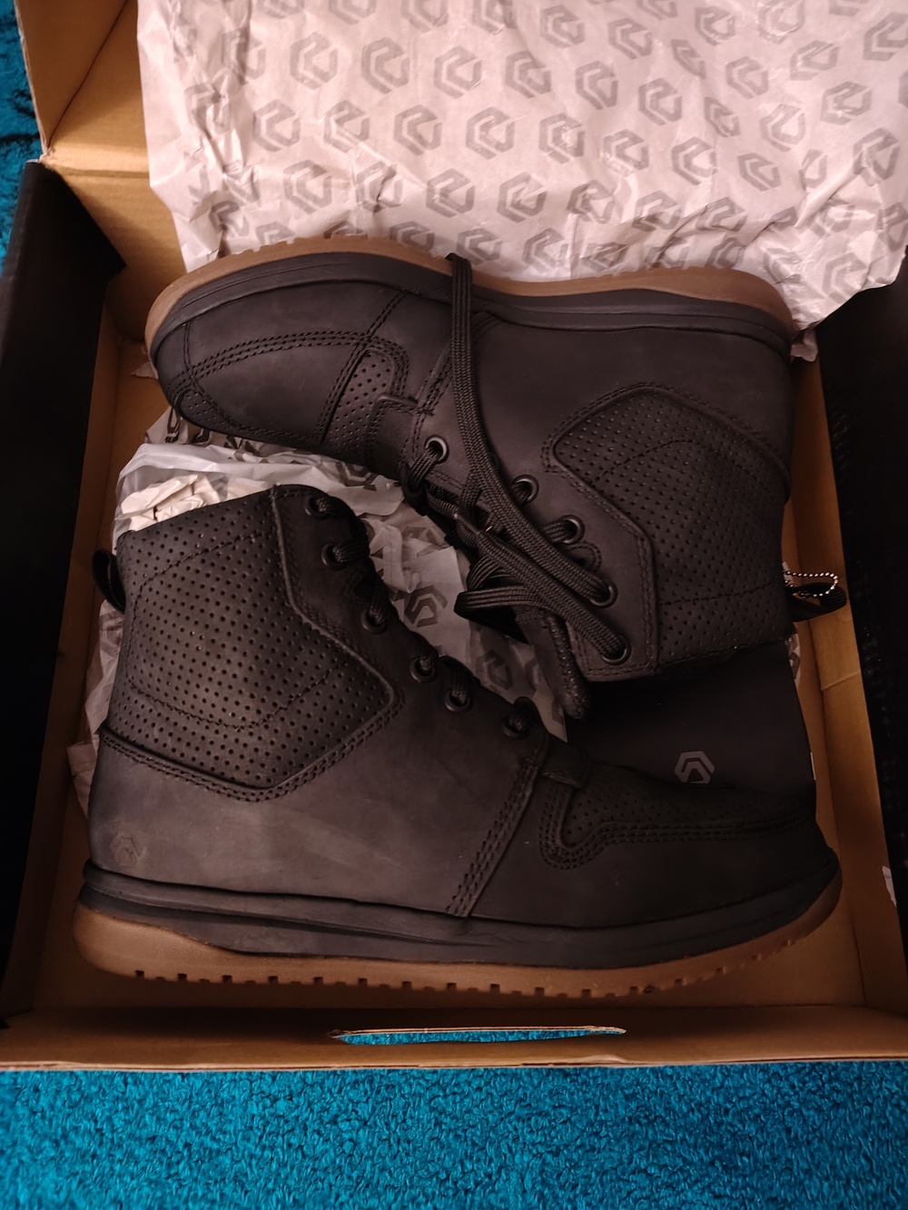 Men's Black High-Top Casual Sneakers